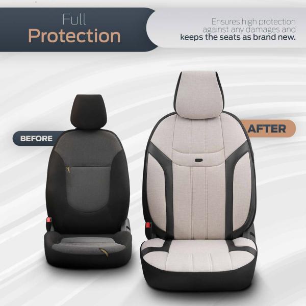 Auto Sitzbezug Set Universal Vorne und Hinten Komfortabel Komplett Set